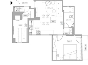 Chic Black White 2BR Retreat on Dambovitei