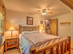 5 Mi to Hiking: Custom Cabin w/ Deck in Arnold!