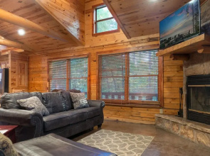 Serenity Forest Cabin With Private Hot Tub and Grill on the Back Deck by Redawning