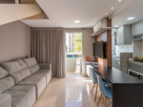 Confortável duplex de 1 quarto no Edifício The Expression - Setor Bueno - TDH116