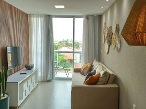 Areias do Mar Tranquilo com Varanda A317