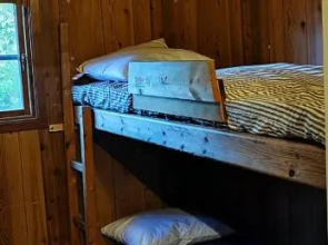 Mysig stuga med närhet till stränder och nöjen