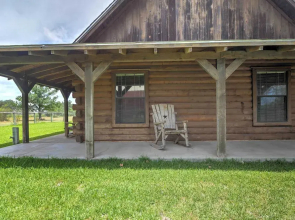 On Farm: Rustic Carmine Log Cabin w/ Porch!