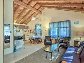 'the Den' Raymond Home w/ 200 Feet of Sandy Beach!