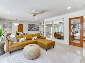 Private Oasis w/ Pool: Walk to Melbourne Beach!