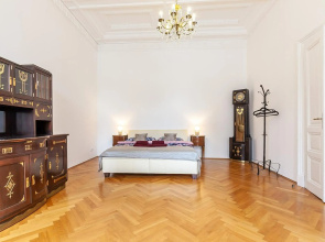 Royal Apartment by Charles Bridge view of Saint Nicholas Church