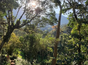 Sítio com piscina e lareira