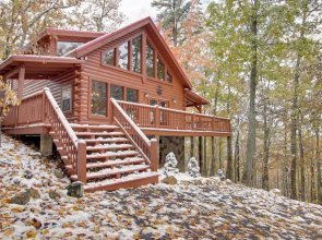 Secluded Smoky Mountain Cabin w/ Wraparound Deck!