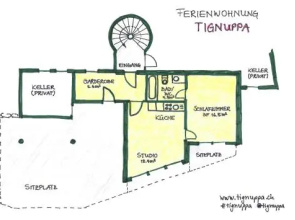 Ferienwohnung mit Sicht auf die Berge (Nähe Flims/Laax)