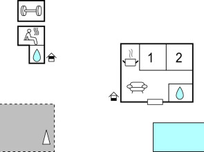 Beautiful Apartment in Podstrana With Sauna, Wifi and 2 Bedrooms