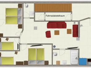 H& Apartments im Herzen der Stadt in der Lange Strasse geräumig ruhig mit Küche und Esstisch