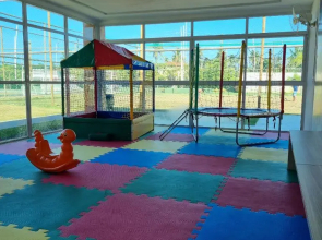 Flat piscina/academia/campo de futebol-Muro Alto