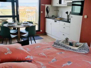 La mer vue d'en haut , duplex à la naturelle sur la côte d'opale
