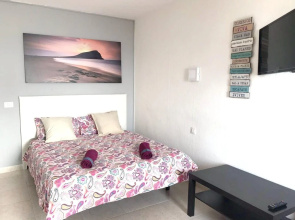 Studio in San Marcos, with Wonderful Sea View, Pool Access, Furnished Balcony - 700 M From the Beach