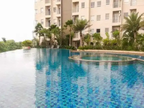 Japanese Style 1BR Apartment at Mustika Golf Residence By Travelio