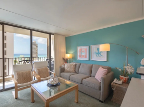 Modern 12th Floor Waikiki Banyan Condo with Partial Ocean Views by Koko Resort Vacation Rentals