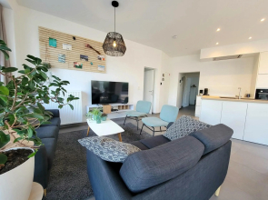 Family apartment on the ground floor with terrace - Panne A Côte
