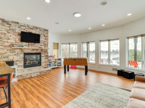 Deck & Lake View: Spacious Long Pond Home!