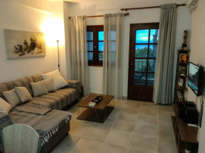 Sea view apartment with a big garden