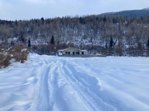 Lonely house near the stream
