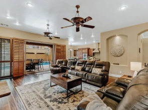 Luxury Retreat With Heated Pool & Hidden Game Room 6 Bedroom Home by RedAwning