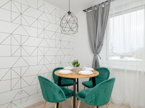 White and Green Apartment by Renters