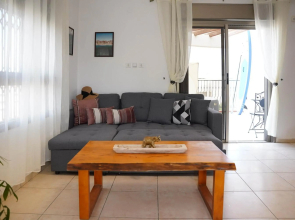 two bed room apartment 5 min walk to the beach