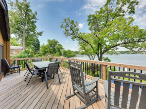 Waterfront Fox Lake Vacation Rental w/ Fire Pit!
