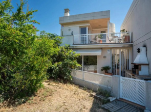4 bedrooms house at Sitges 100 m away from the beach with sea view shared pool and furnished terrace