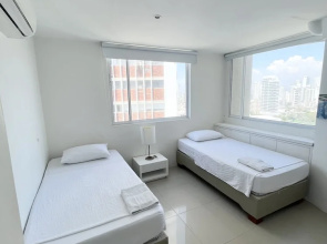Apartment In Cartagena In Front Of The Sea 2 Bedrooms With Air Conditioning