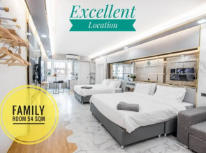 Family Hub Pratunam 6 FREE Airport pickup min 3nights and 4Adults stay