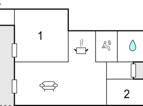 Awesome Apartment in Rechlin With 2 Bedrooms, Sauna and Wifi