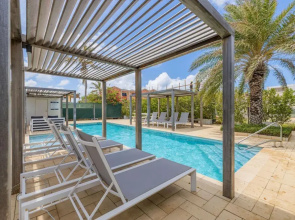 Serene Designer Gem Walk to Beach Strip Pool