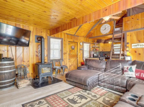 14 Mi to Slopes: Long Barn Cabin w/ Fire Pit!