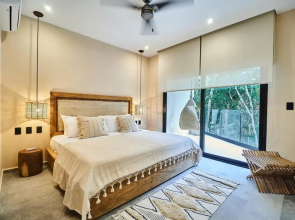 Fine Luxury Condo Magnificent Terrace With Jacuzzi Swing Set Yoga Terrace in Complex, Tulum