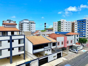 Apart Em Lindo Residencial A 350m Do Farol Da Orla