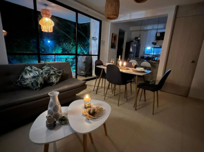 Apartamento NUEVO en el Eje Cafetero-Aire acondicionado, piscinas, BBQ