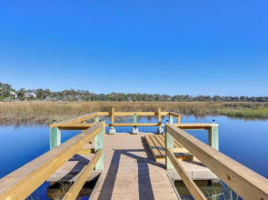 Waterfront Oak Island Home w/ Dock