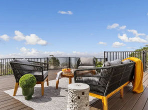 Serene Oceanview Escape With Expansive Deck 3 Bedroom Home