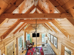 Fire Pit & Bbq: Lake Lure Cabin w/ Outdoor Oasis!