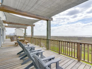 Boardwalk to Beach: Ocean-view Surfside Home!