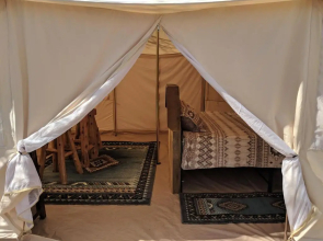 FunStays Glamping Setup Tent in RV Park #6 OK-T6