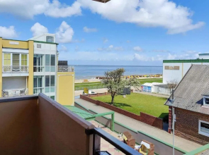 Große Ferienwohnung 8 im Haus Seeluft mit drei Balkonen und Meerblick