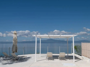 Seafront Pouletis Family Sunset Gem With Pool