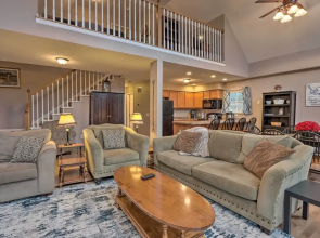 Deck & Fire Pit: Lake-view Osage Beach Home!