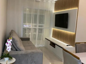 Apartamento em Bertioga com varanda gourmet