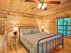 Quiet Mountain Fork River Cabin w/ Water-view Deck