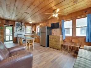 Dock & Beach Access: Lakefront Cabin in Cedarville