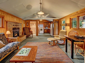 Riverside Ranch with Guest Cabin and Fireplace