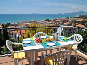 Sunset Over the sea in the Center of Sperlonga Amazing sea View Apartment